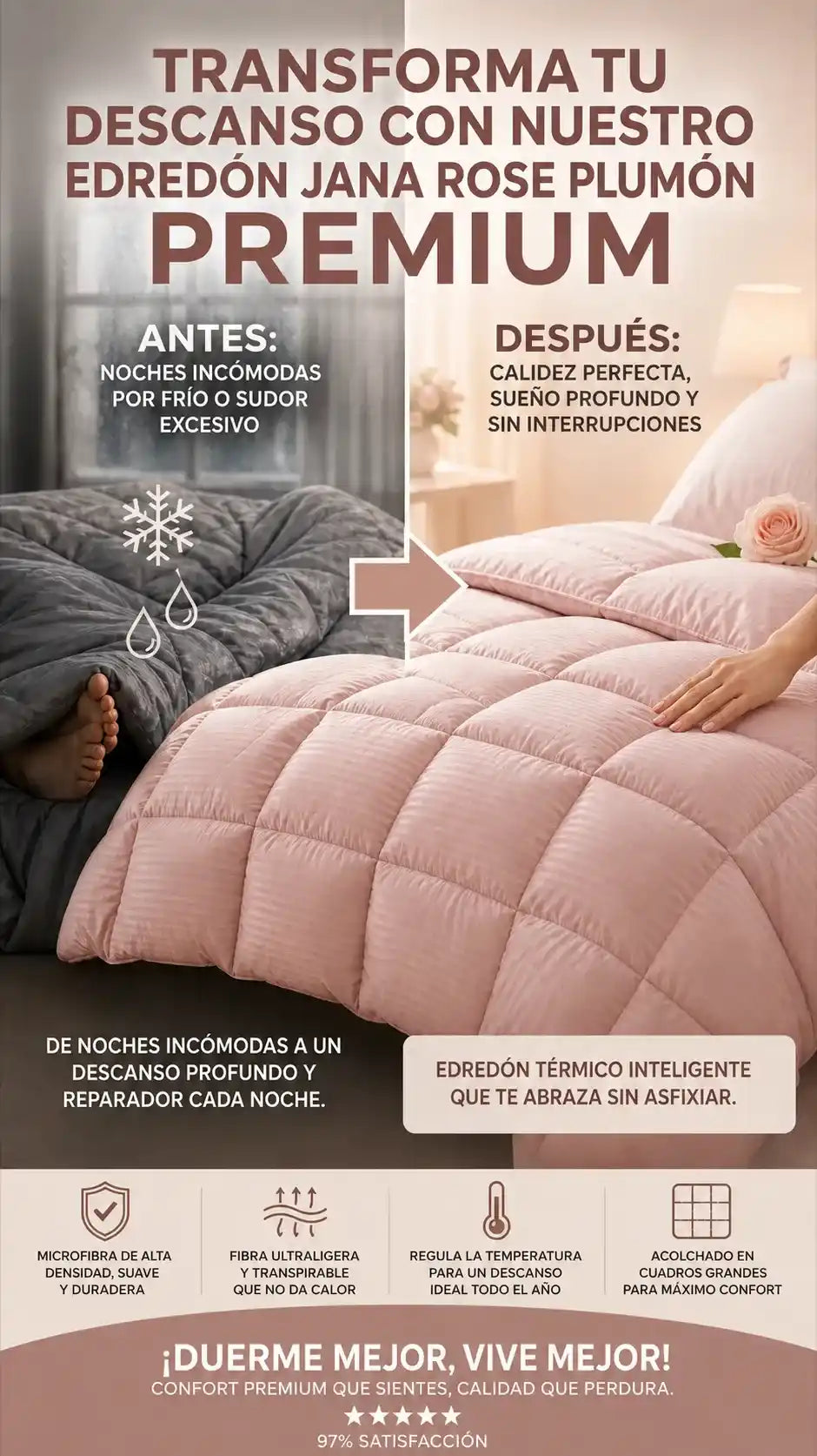 EDREDON ACOLCHADO SUEÑO SOBRE NUBES